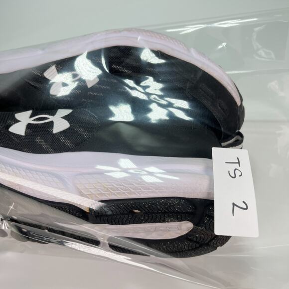 Under Armour Charged Assert 10 Black White Running Shoes 3026175-001 Men's Sz 14 - Picture 10 of 10